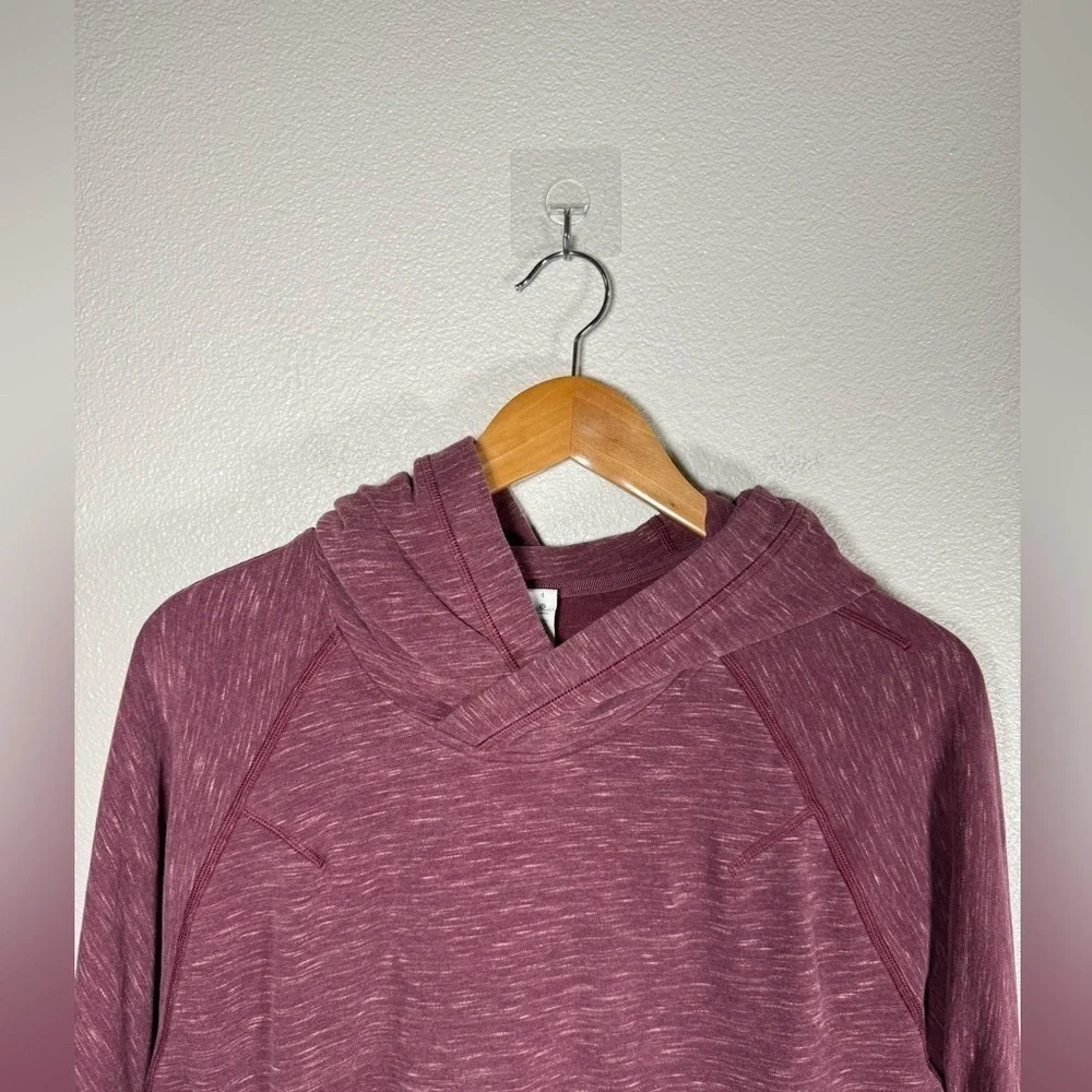 Lululemon Om & Roam Pullover Double Zipper Hoodie In Heathered Berry Size 4 A23